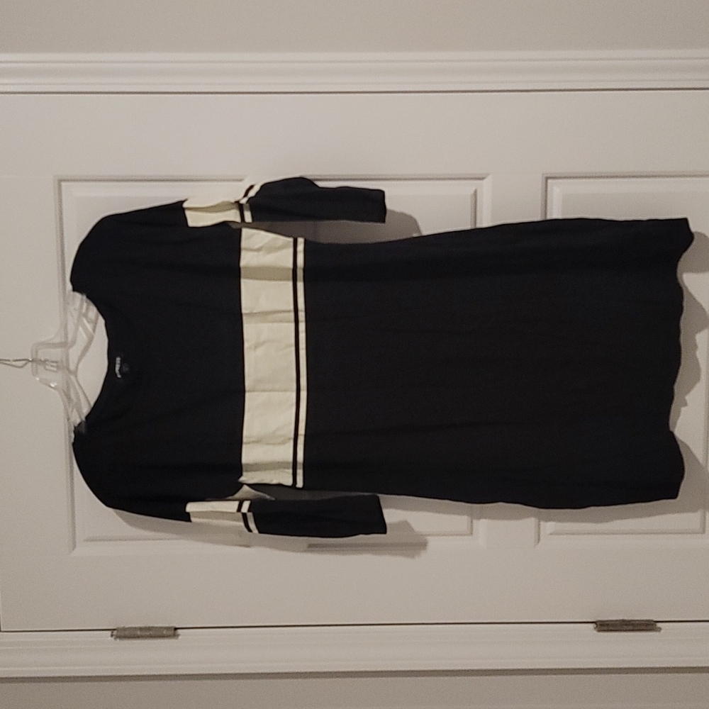 Express Large Stripe Mini Shirt Dress- Size Large